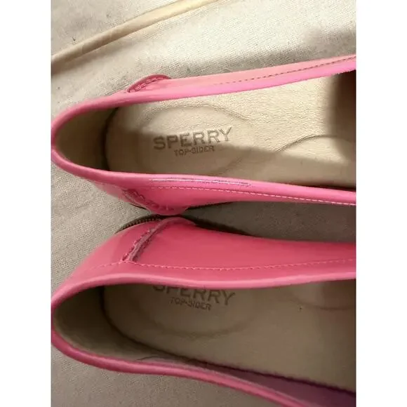 Sperry Top-Sider Loafer Shoes Womens Size 11 Pink Patent Leather Flats STS83405 - Picture 8 of 12